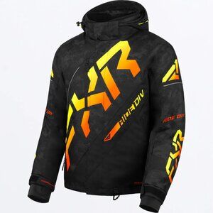 FXR CX Insulated Snowmobile Jacket - Inferno/Black Camo Size Medium